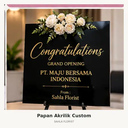 Papan Bunga Akrilik Pagedangan